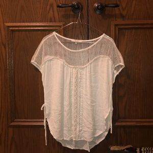 MissMe White Lace Blouse